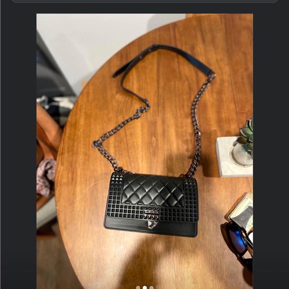 Studded silicone crossbody